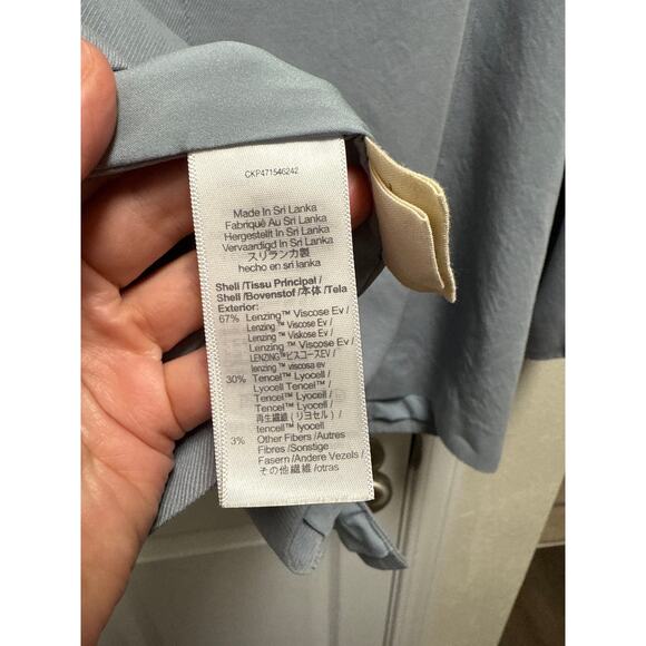 Madewell Oversized Linen Larsen Classic Minimalist Blazer in Drapeweave Size XL - Picture 9 of 9